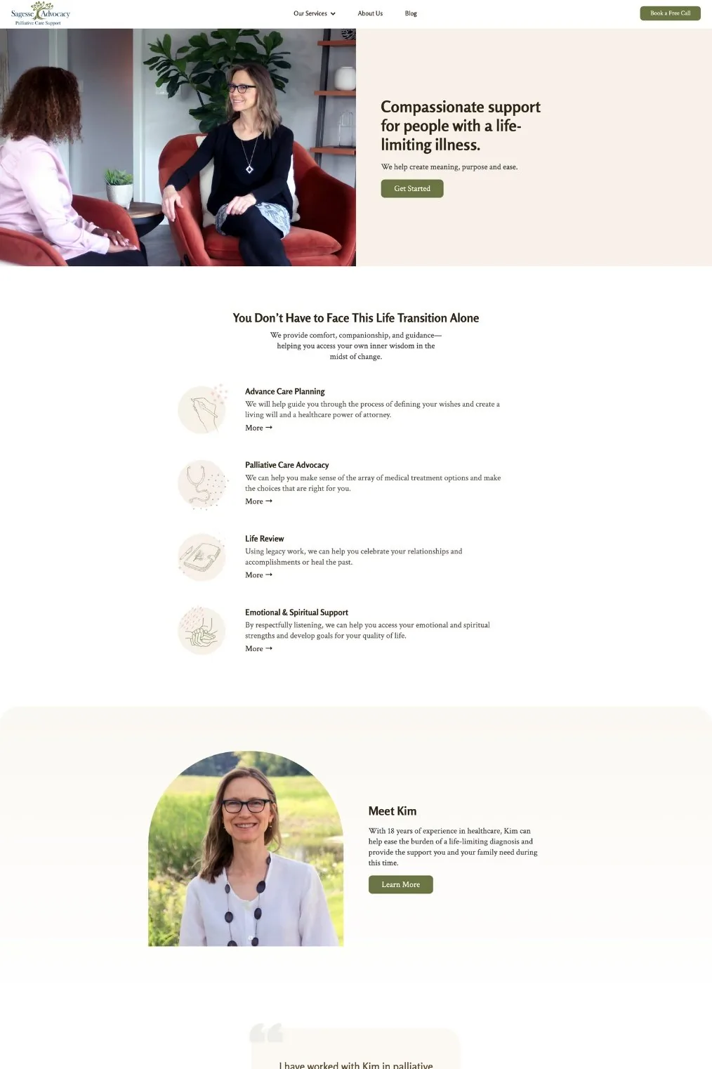Sagesse Advocacy website