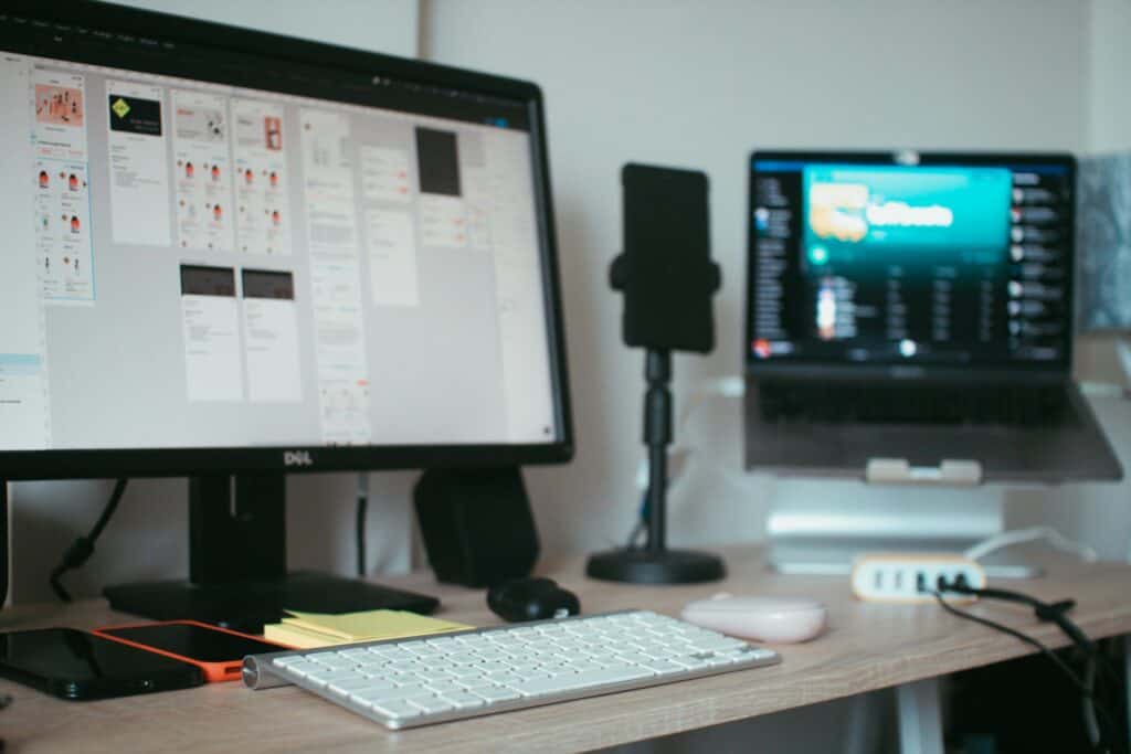Custom Website Been Built On A Desktop