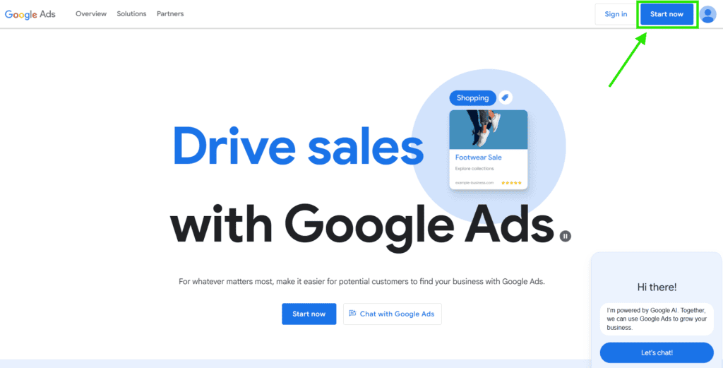 Google Ads Homepage