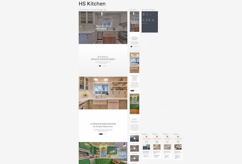 Example of a high-fidelity prototype for a website created in Figma