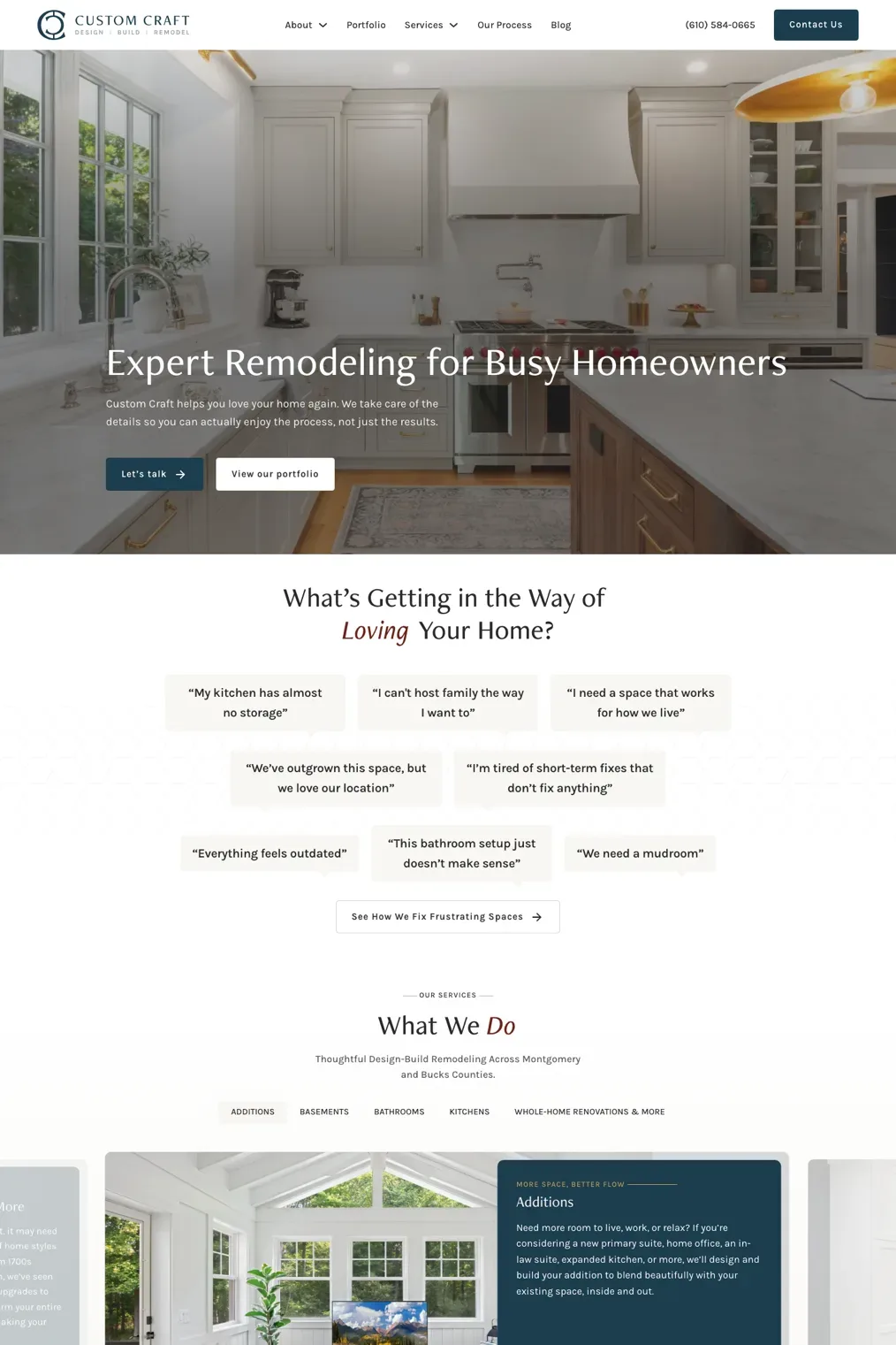 Custom Craft website