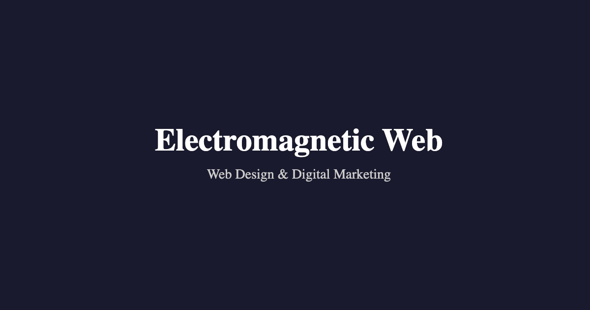 Electromagnetic Web